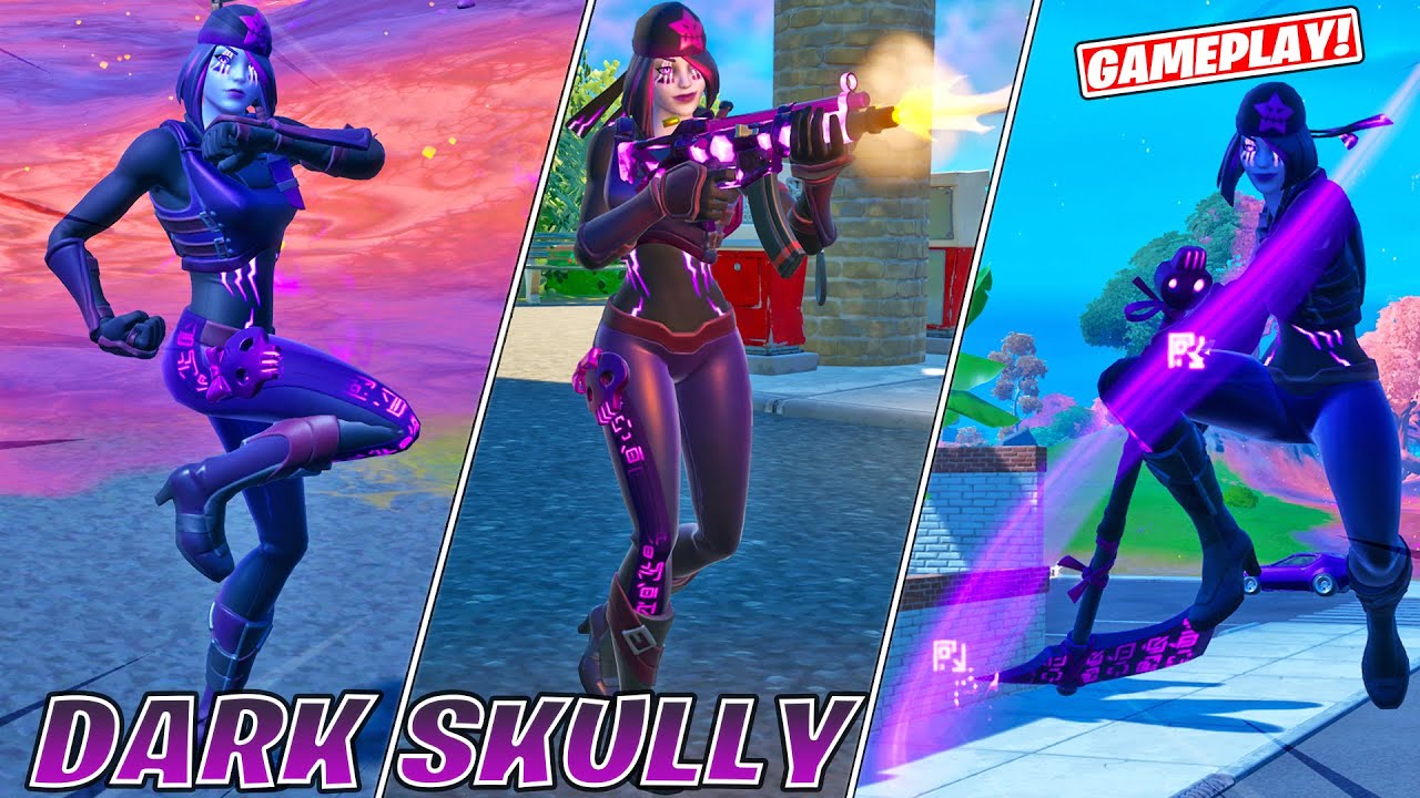 DARK SKULLY Skin Item Shop & Gameplay! Fortnite Season 8 YouTube