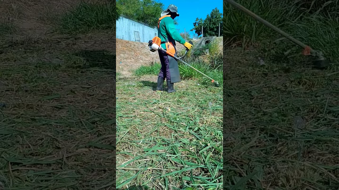 testando roçadeira vulcan VR620H bruta demais