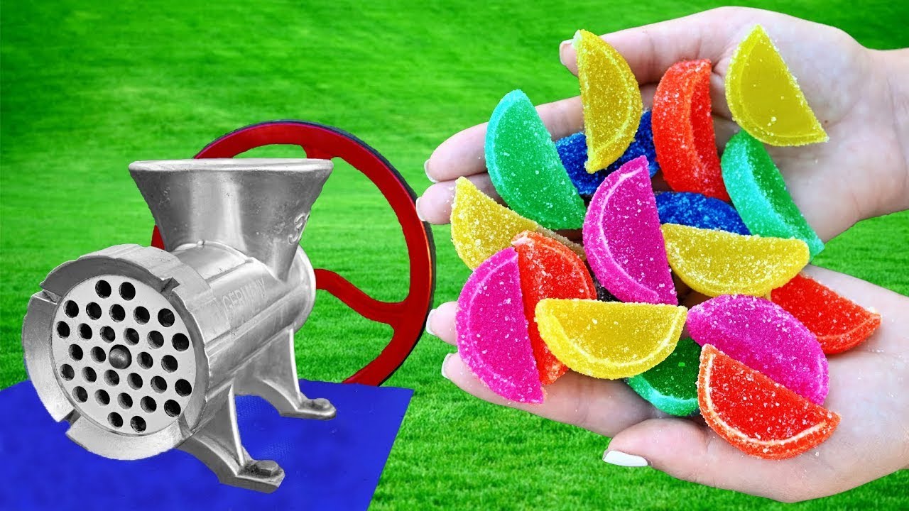 JELLY CANDY VS MEAT GRINDER EXPERIMENT