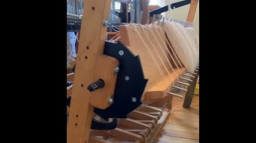Setting up the loom