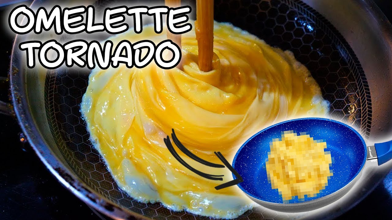 Intento hacer el Omelette Tornado - Huevo tornado - Comida Callejera Coreana