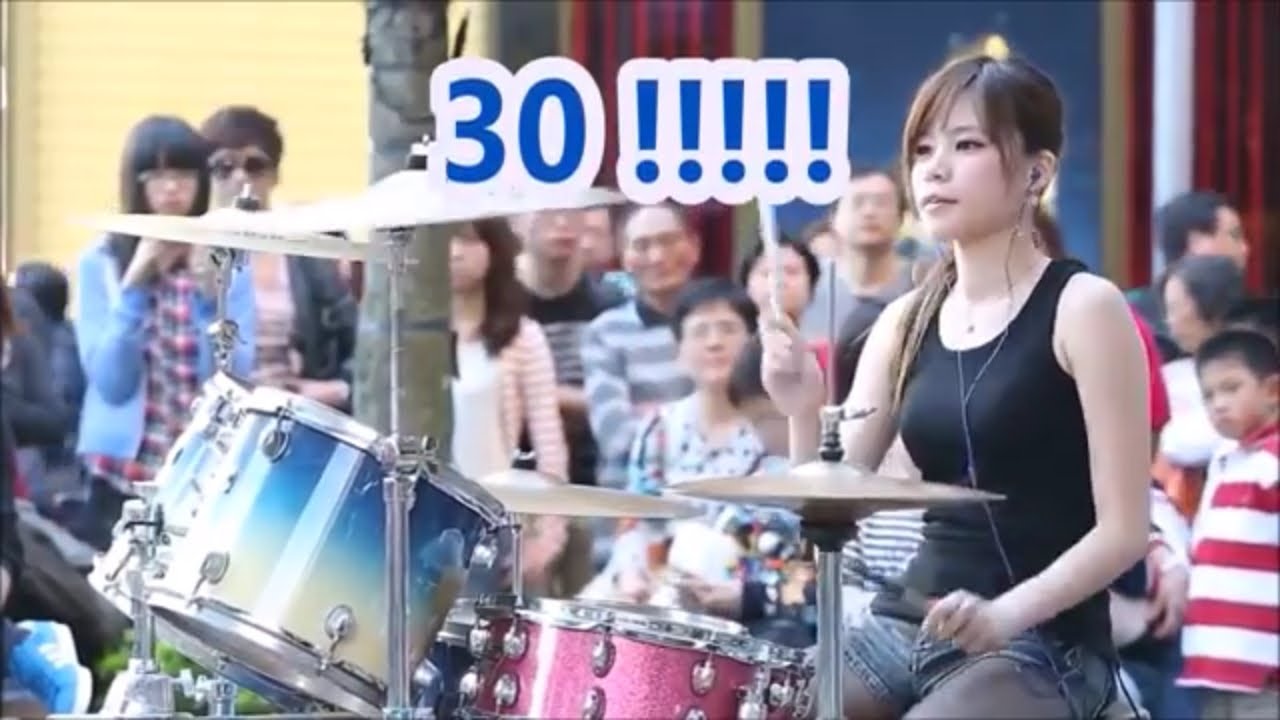 Popular Female  Street Drummer and  Performer from Taiwan VELA BLUE  turns 30 Years Old!