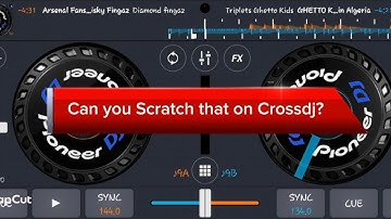 Scratch in 30 seconds. //How to scratch on Cross dj pro app.