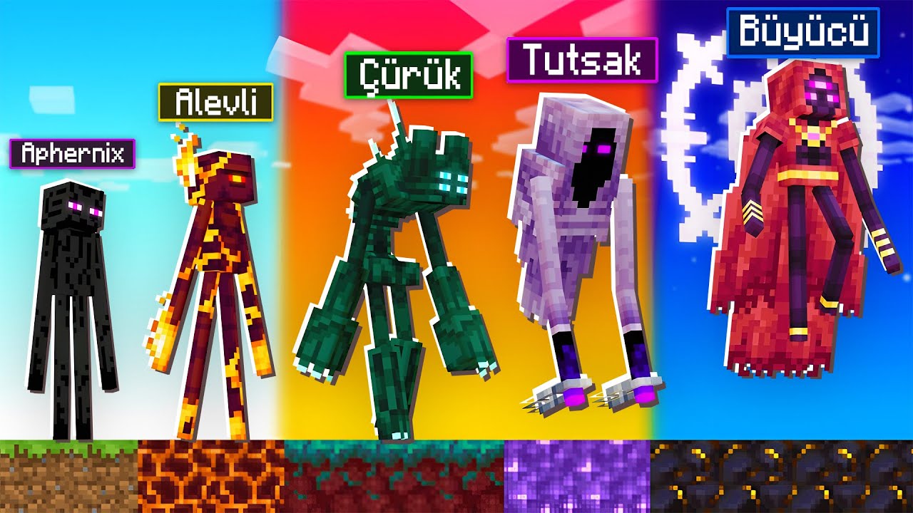 Minecraft'ta ÖZEL ENDERMANLER VAR!