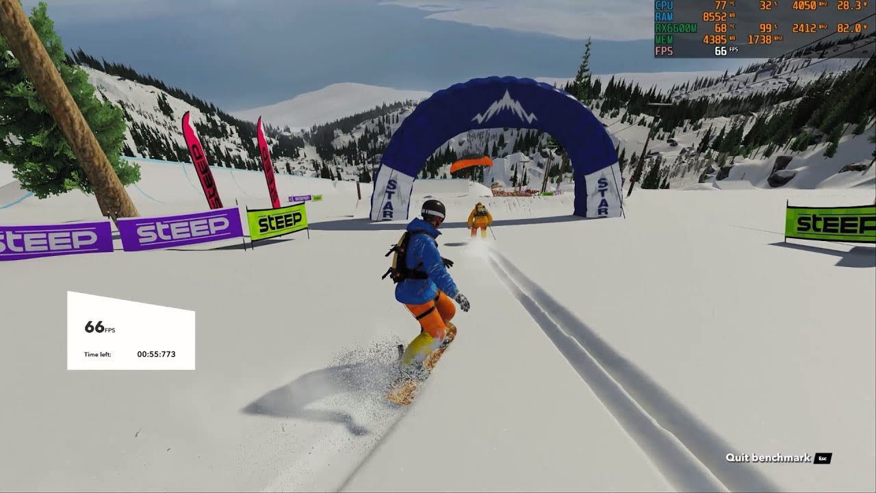 Steep (Max Settings) - RX 6600M - R5 5600H - Lenovo Legion 5