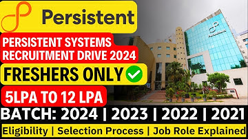 Persistent Recruitment 2024 | Persistent OFF Campus Drive For 2024 , 2023 Batch Hiring | Architect