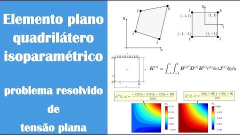 3. Elemento plano 4 nós - Método dos Elementos Finitos