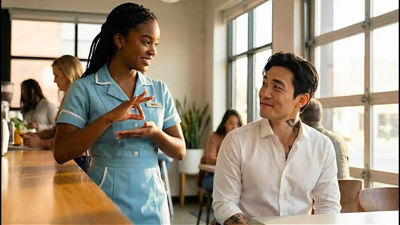 Mute Korean Mafia Boss Can’t Order Coffee — Until a Black Waitress Uses Sign Language