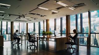 OpenAI Sora - Modern Office Tranquility