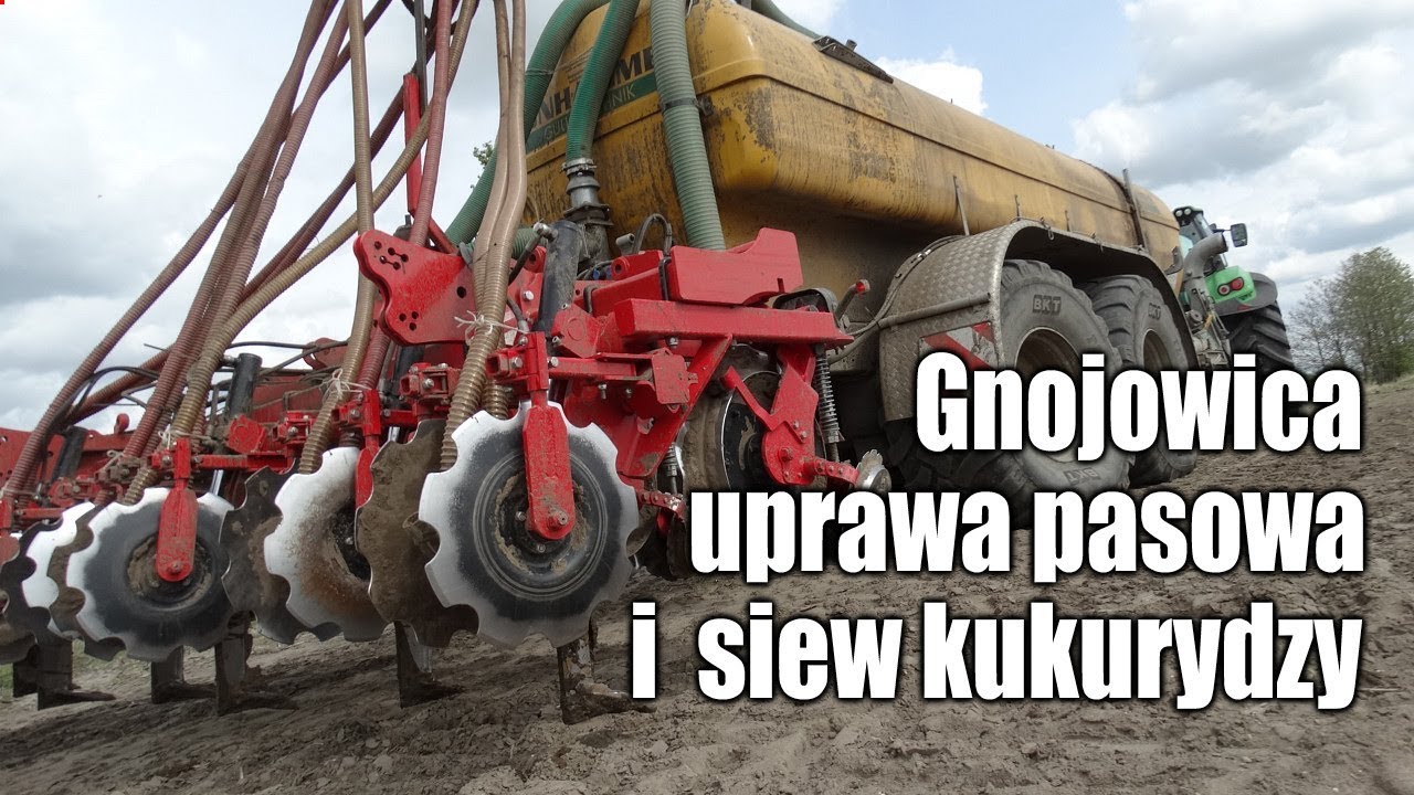 maxresdefault Gnojowica, uprawa pasowa i siew kukurydzy   test aplikatora Czajkowski   VIDEO