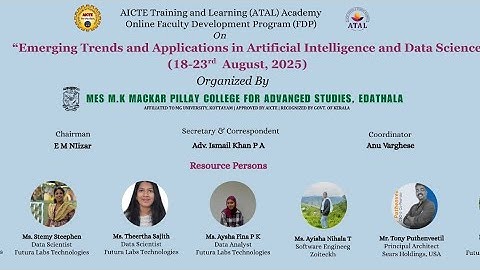 FDP Day 4 | Emerging Trends & Applications in AI and Data Science | ATAL Academy 