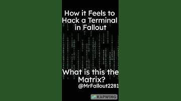 How it Feels to Hack a Terminal in Fallout #fallout#fyp #mrfallout2281 #funny#memes#fallout4#matrix