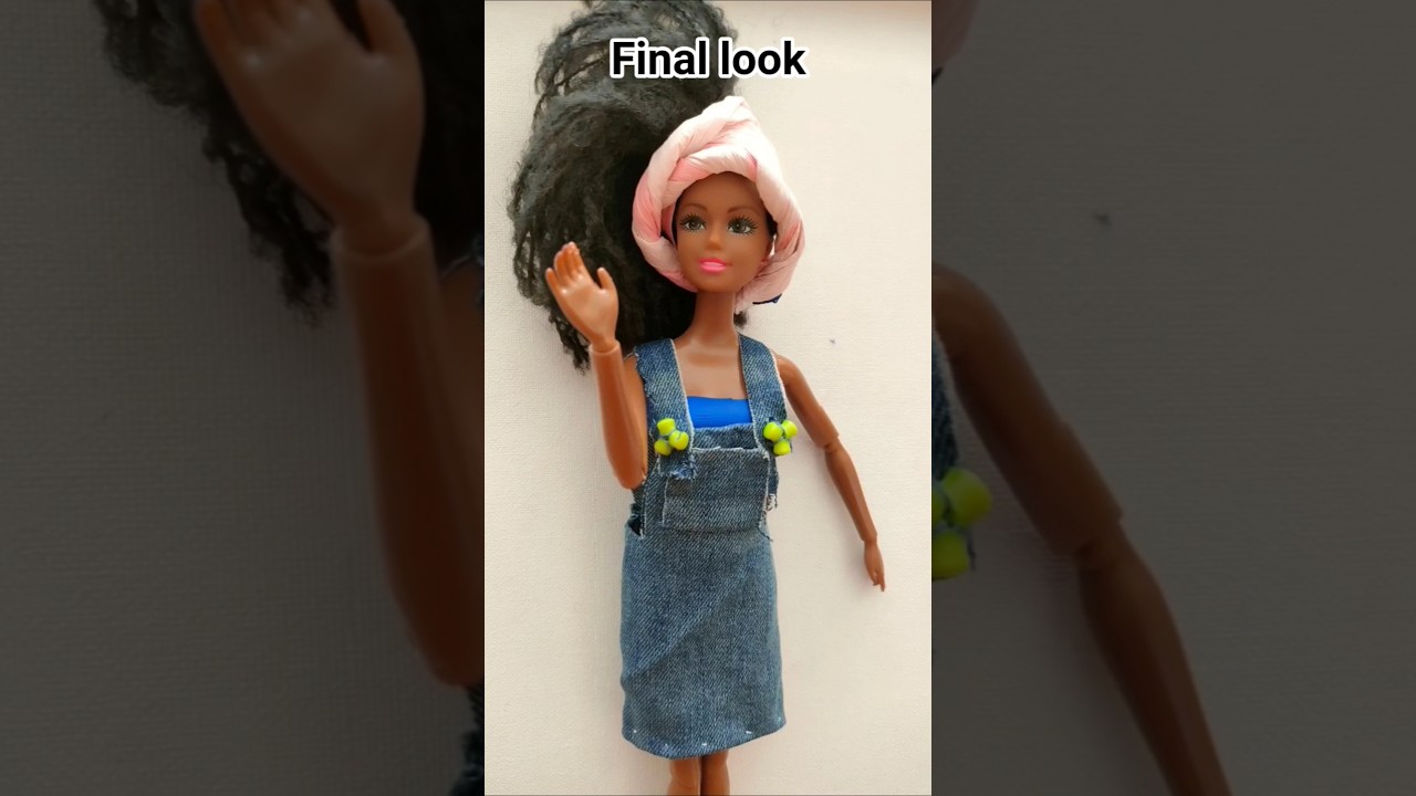creating a jean dress for doll