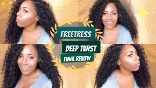 FREETRESS DEEP TWIST FINAL CROCHET HAIR REVIEW| LIA LAVON