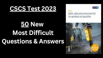 CSCS Test UK - 50 New Q&A | CSCS Card UK 2023 | CITB health and safety Test 2023 | CSCS Mock Test