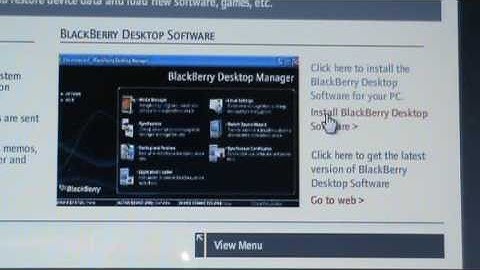 BlackBerry Bold 9000 Desktop Manager Software Installation (BDM) | BlackBerry Tutorials