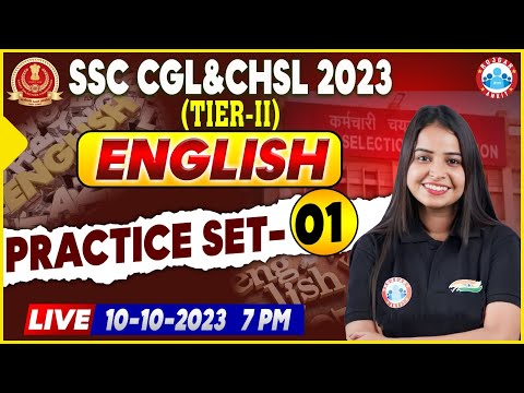 SSC CGL 2023 English, CGL Tier 2 English Practice Set 01, SSC CHSL English Class By Kiran Mam