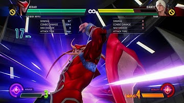 Marvel vs. Capcom: Infinite - Strider + Jedah 1-bar combo w/ Power Stone