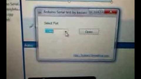 Arduino Serial Communication Visual C++ 2010