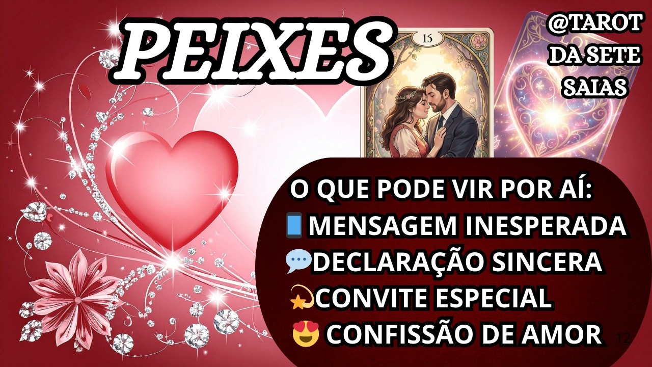 💕PEIXES💞ESSA PESSOA ESPEROU O MOMENTO CERTO…😲💖✨A SURPRESA VAI SER GRANDE...