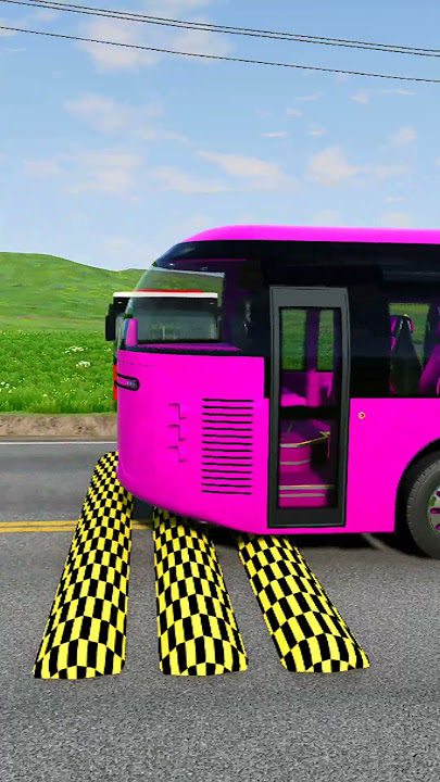 Bus vs Speed Bumps #shorts #speedbumps #viralshorts #beamngdrive #bus #india #shortsfeed
