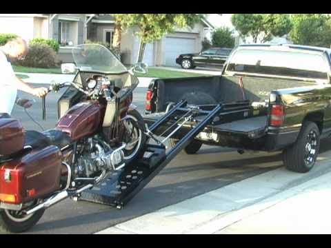 Rampage power lift Motorcycle Loader makes loading easy of ...