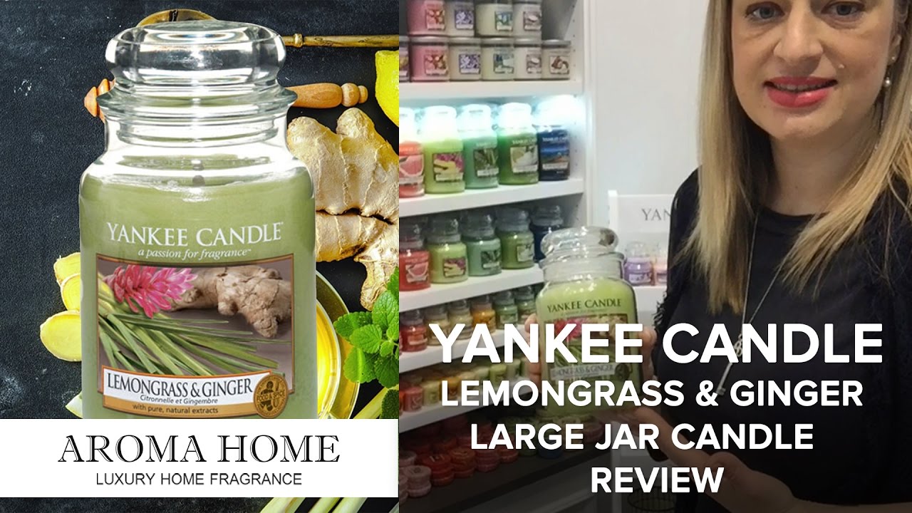 Yankee Candle Lemongrass & Ginger Large Jar Candle Review YouTube