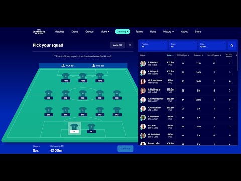 UCL Fantasy 2023/24