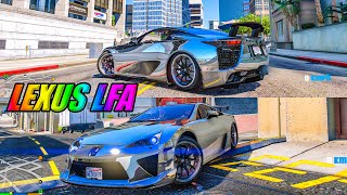 Mbappe Test Drives NEW LEXUS LFA (GTA 5 mods)