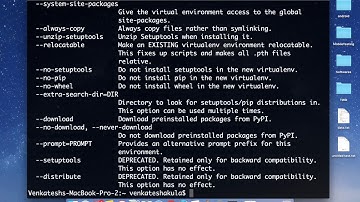 [Python Tutorial] How to Install VirtualEnv in Mac using Terminal?