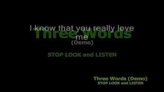 Three Words (Lyrics)