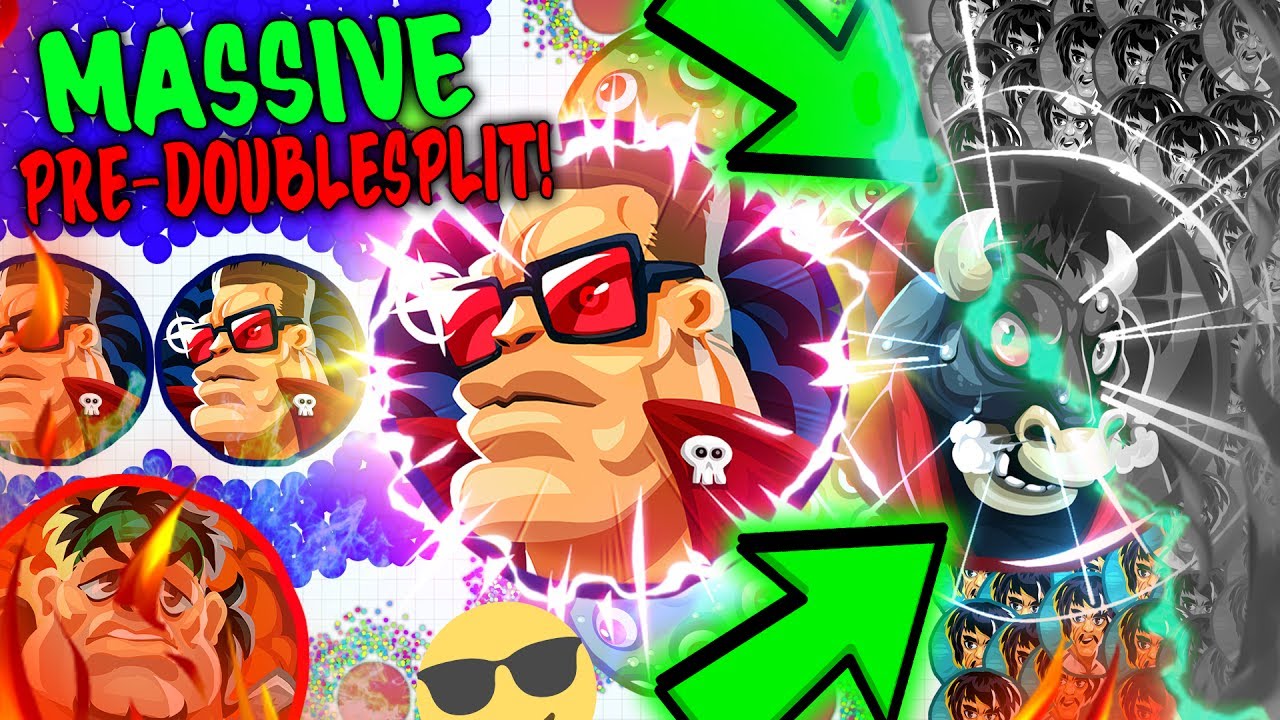 Agar.io - BIGGEST BACKWARD POPSPLIT & BEST HACKED DOUBLETRICKSPLIT  - DOUBLESPLIT DESTRUCTIONS !?