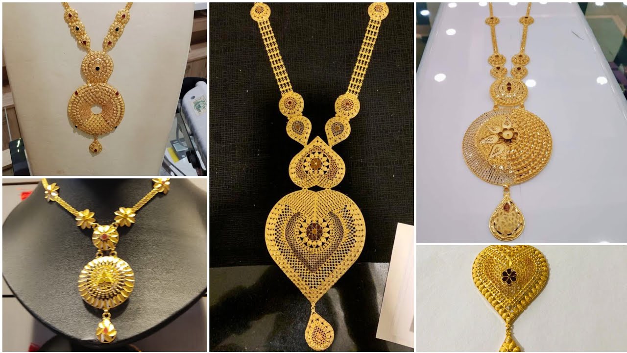Kolkata latest gold necklace from 16 gram gold necklace model