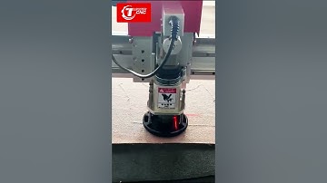 2mm single-layer canvas fabric cutting machine with oscillating knife tool