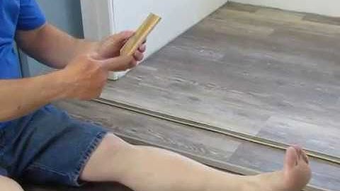 RV Renovation, Installing vinyl plank flooring in our  trailer slide out.