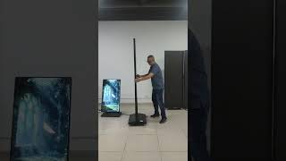 Mobile GOB LED Poster with seamless switching between single-sided and double-sided display