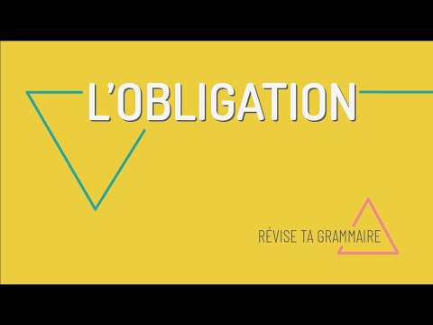 Vidéo: Par obligation dans une phrase ?