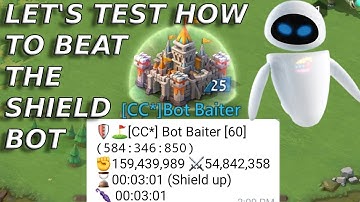 I Test Out The Shield Bot To Show You How It Works And How You Can Beat It! Lords Mobile.
