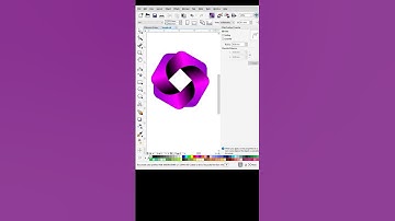 3D polygon logo in CorelDRAW | #shorts #shortsfeed #shortsvideo #3dlogo