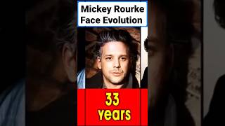 Famous Mickey Rourke Face Evolution 😎 #mickeyrourke #celebrities #evolution #shorts Wealth