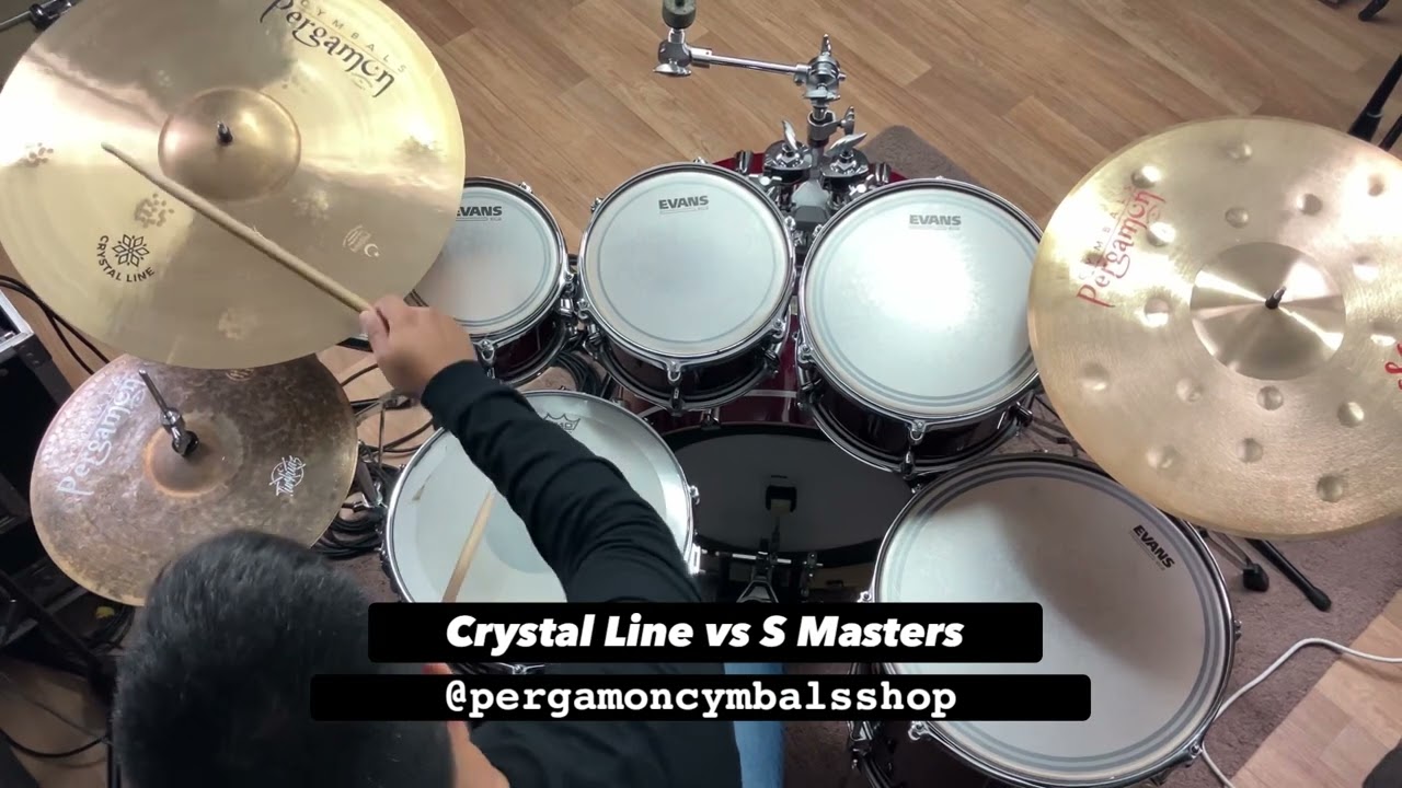 Pergamon Cymbals Crystal Line 20” Thin Ride vs S Masters 20” Medium Ride