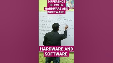 Difference between hardware and software. हार्डवेयर और सॉफ्टवेयर में क्या अंतर है #hardwareSoftware