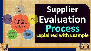 Supplier Evaluation Process | Registration | Purchase (Logistics) | Beginners with example
