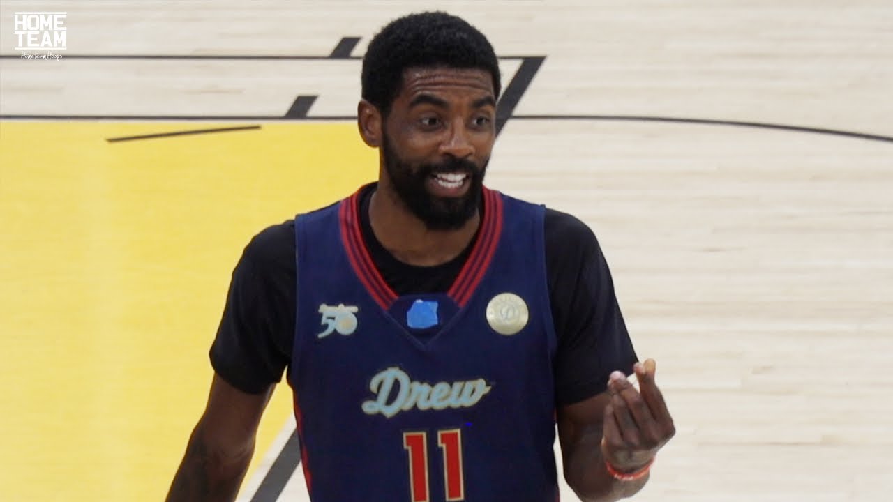 Kyrie Irving at the Drew League! CRAZY Triple Double in Debut