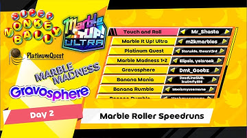 Marble Marathon Day 2 - GDQ Hotfix Speedruns