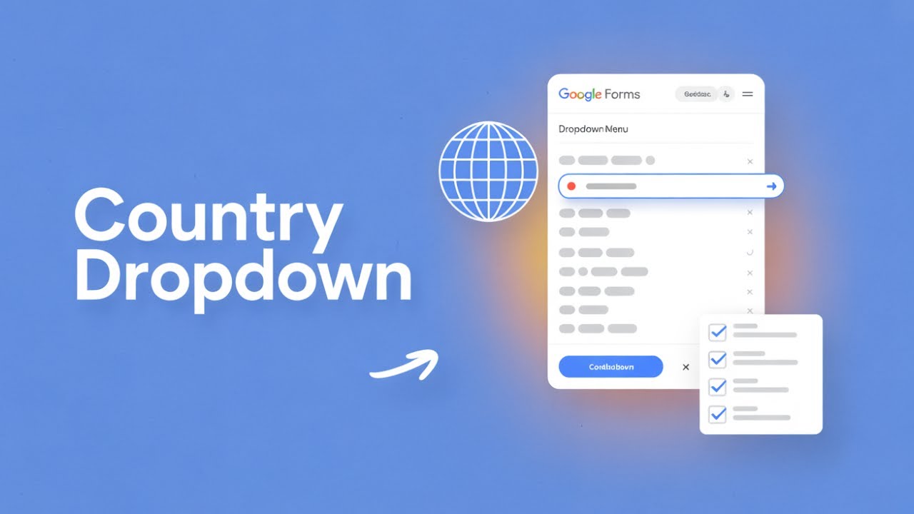 How to Create a Dropdown List of All Countries in Google Forms! - YouTube