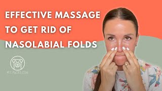 Get rid of Nasolabial folds (smile lines) using a very simple and effective massage