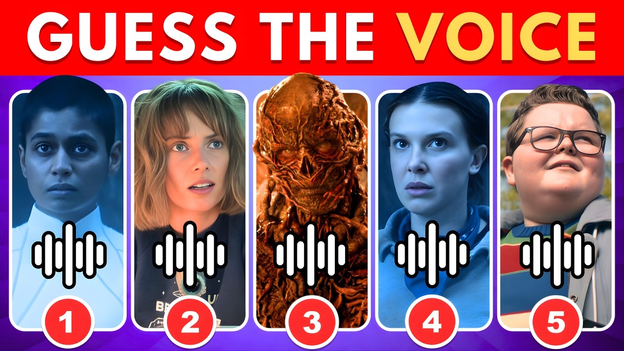 Guess Who's Talking! 🔊 Stranger Things 5 Voice Quiz | Vecna, Eleven, Kali, Derek, Robin, Will, Mike
