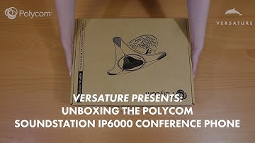 Unboxing the Polycom Soundstation IP6000 Conference Phone