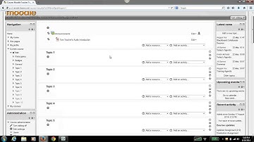 Moodle 2.6:  Course Editing